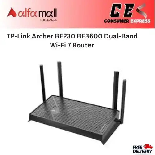 TP-Link Archer BE230 BE3600 Dual-Band Wi-Fi 7 Router