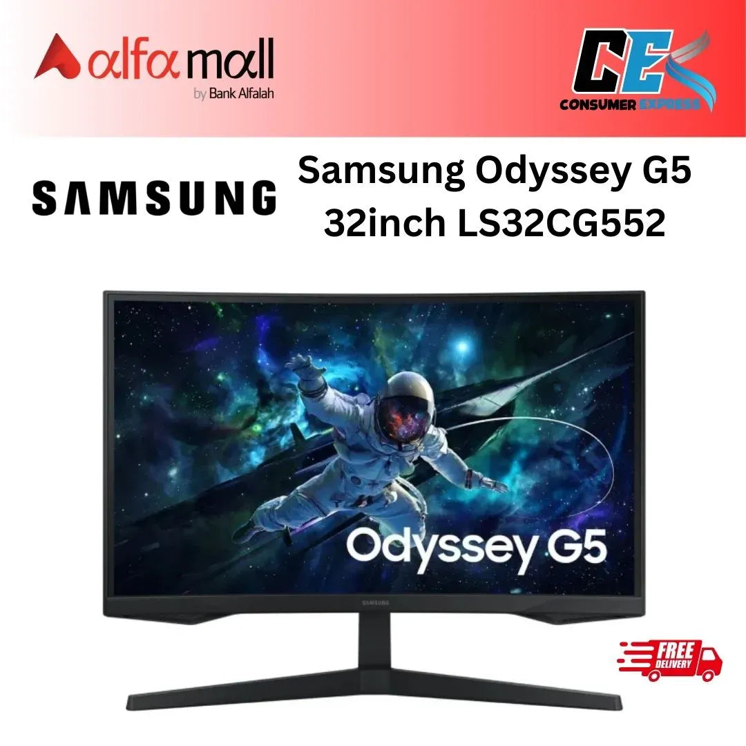 Samsung Odyssey G5 32inch LS32CG552 G55C 1MS165Hz QHD VA Panel Curved Gaming Mitor