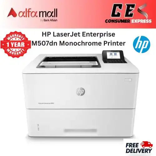HP LaserJet Enterprise M507dn Mochrome Printer (Brand New, 1 Year Warranty)