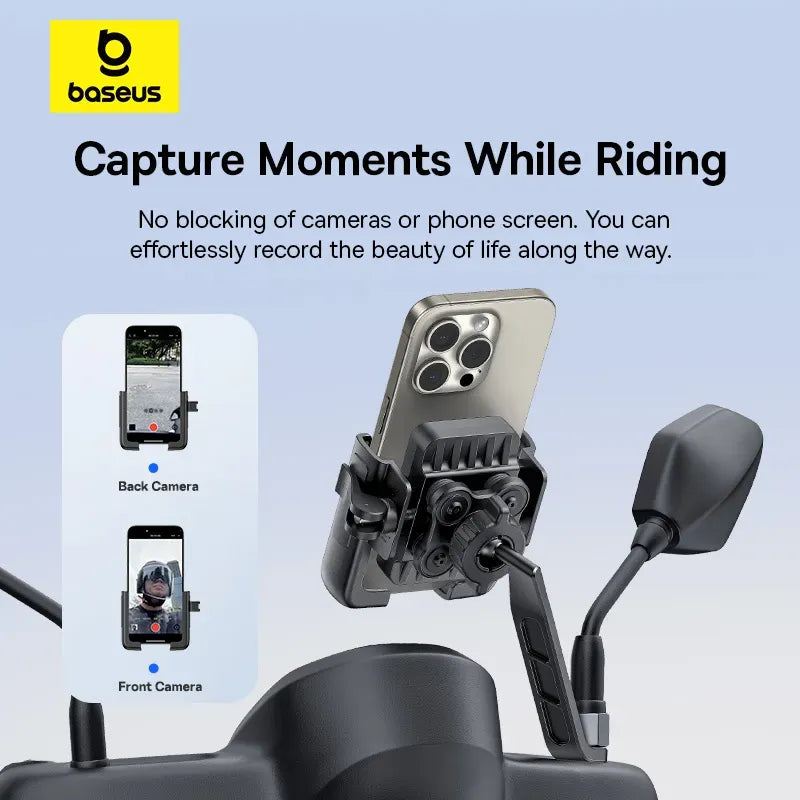 Baseus GoTrip Series Bike Phone Mount Rearview Mirror Version