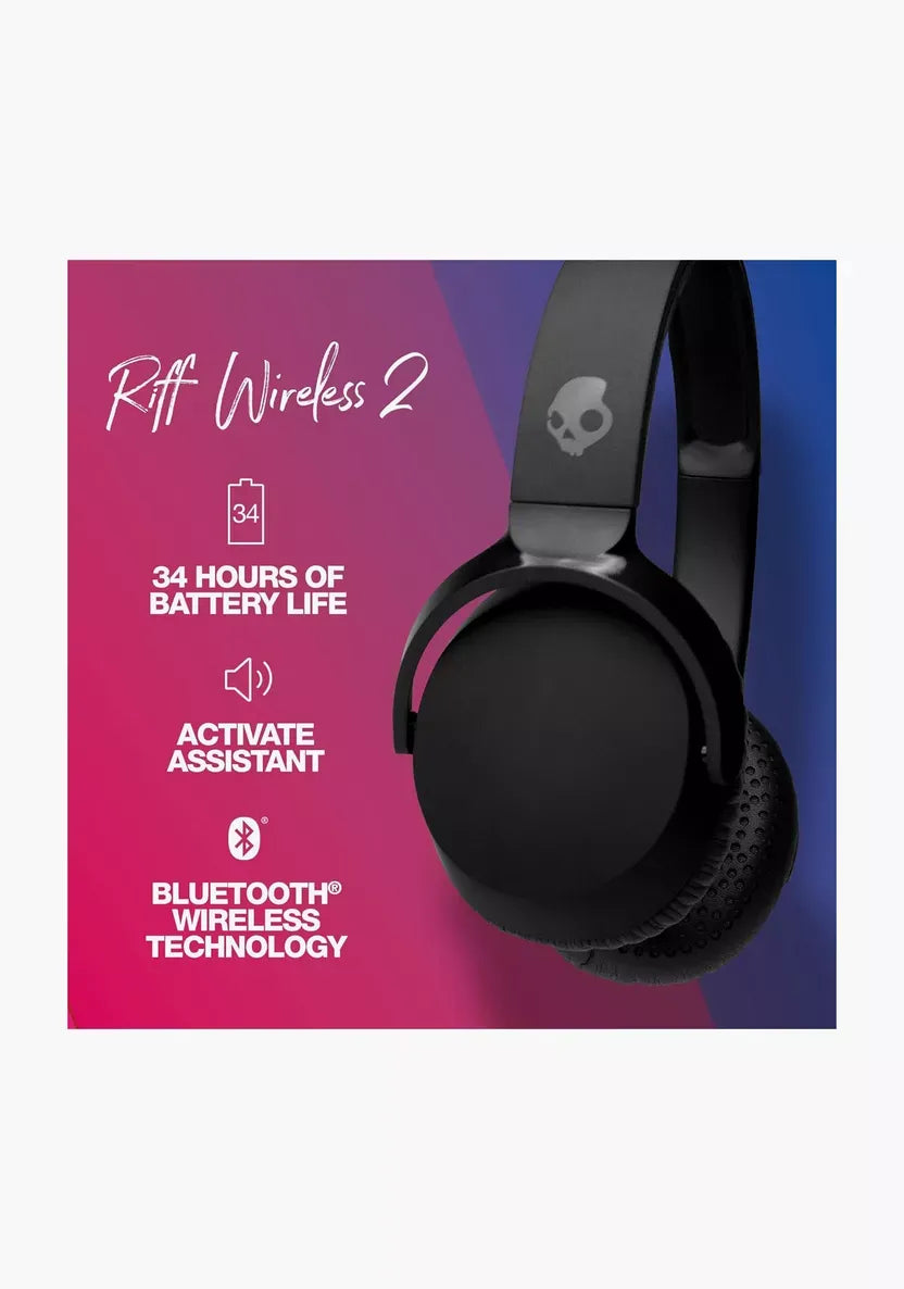 Skullcandy Riff 2 Wireless On-Ear Bluetooth Headphones