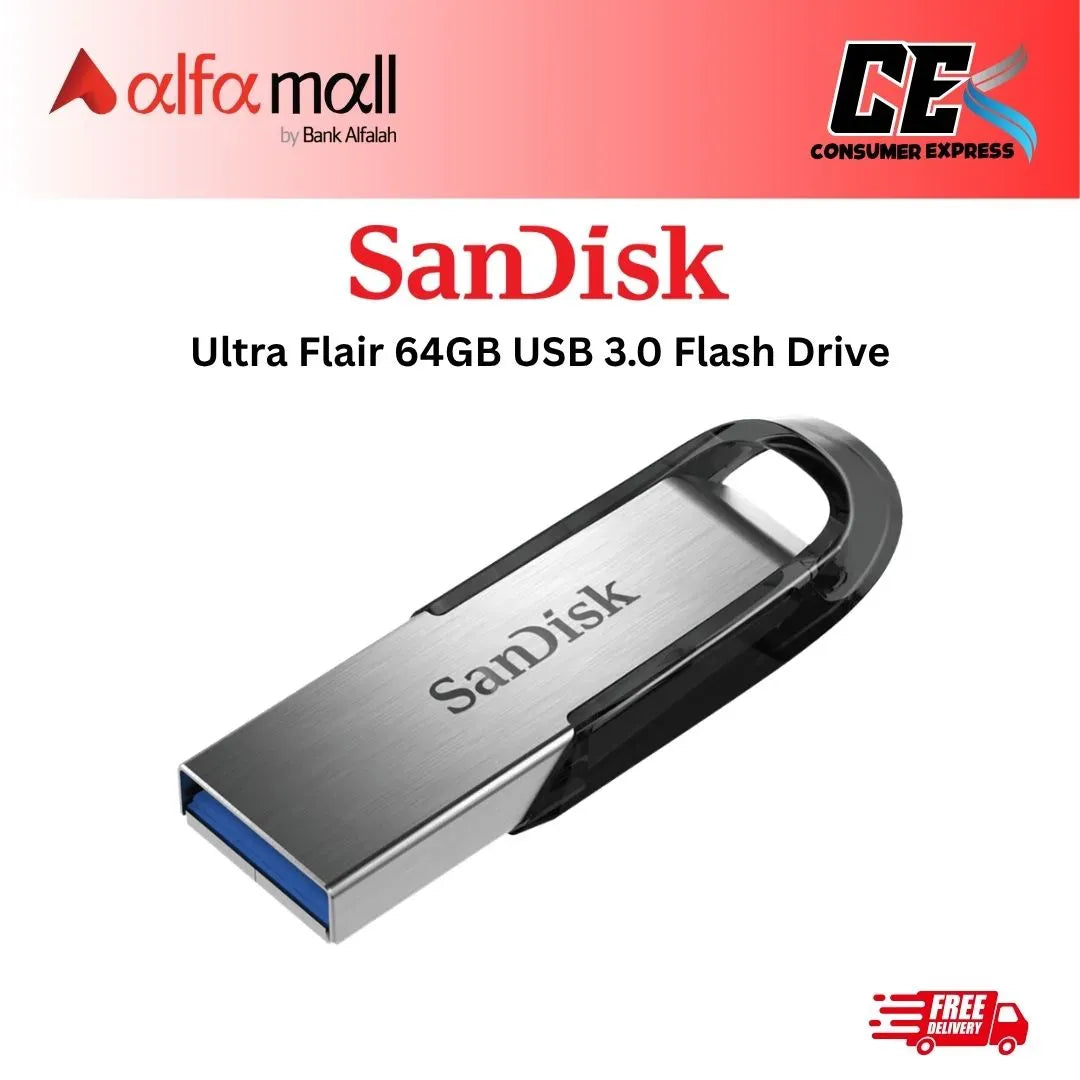 Sandisk Ultra Flair 64GB USB 3.0 Flash Drive