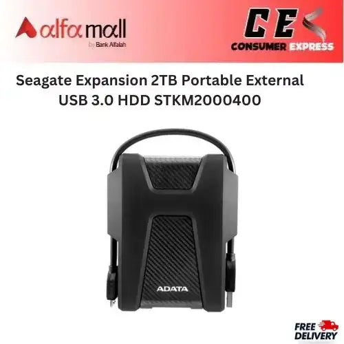 Seagate Expansion 2TB Portable External USB 3.0 HDD STKM2000400, Portable Hard Drive