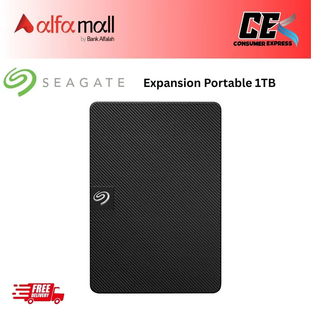 Seage Expansi Portable 1TB External Hard Drive USB 3.0 For Mac and PC