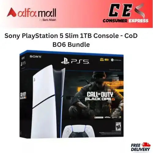Sony PlayStation 5 Slim Disc Edition 1TB Gaming Console - PS5 4K 120Hz HDR - Call of Duty Black Ops 6 Bundle