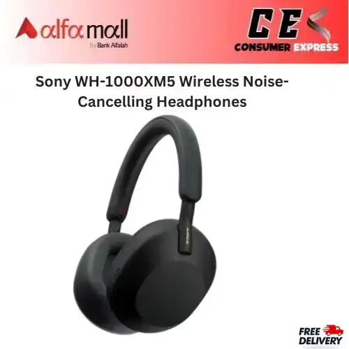 Sony WH-1000XM5 Wireless Headphones, Auto Noise Canceling Optimizer, Alexa Voice Control | Smoky Pink