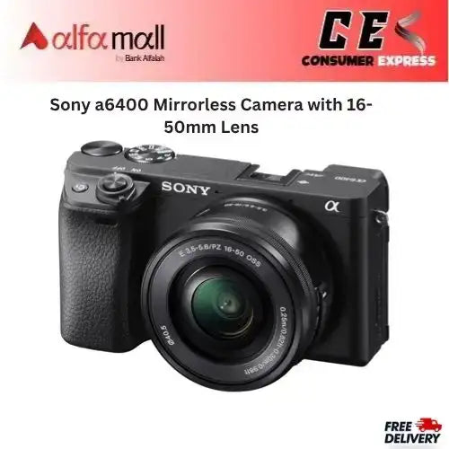 Sony a6400 Mirrorless Camera with 1650mm Lens