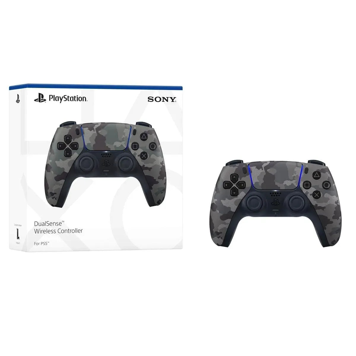 Sy DualSense Wireless Ctroller for PS5 PlaySti 5 Gray Camouflage