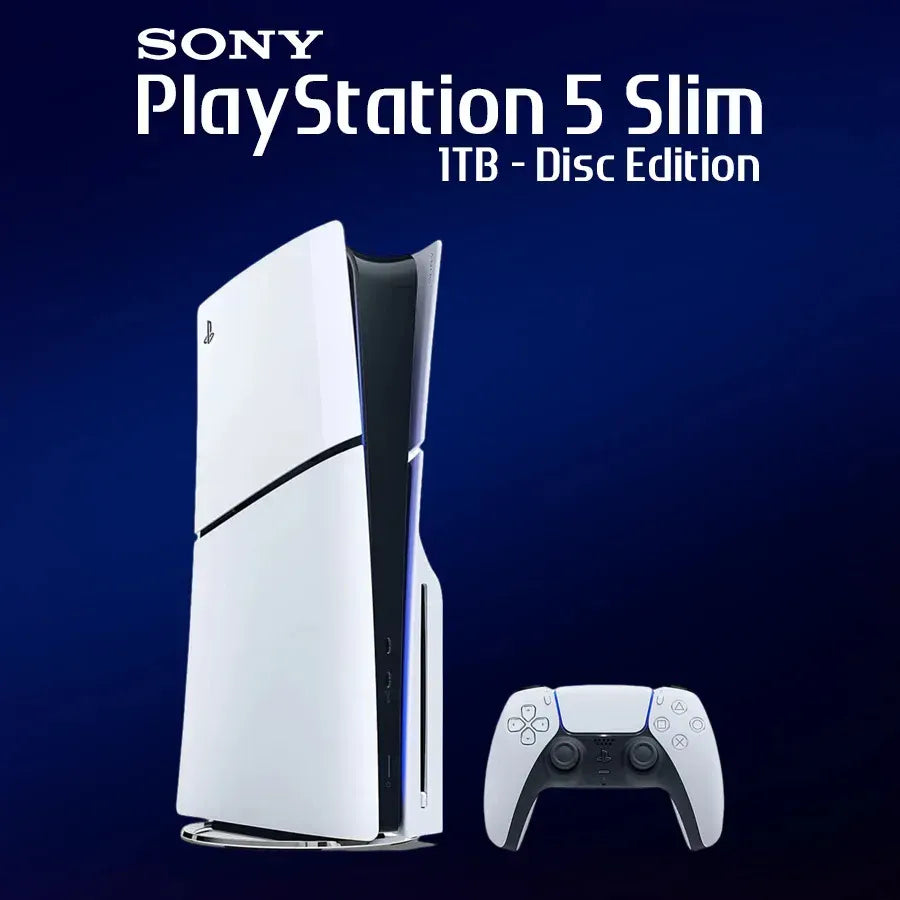 Sony PlayStation 5 Slim Disc Edition 1TB Console (UK/USA Version)