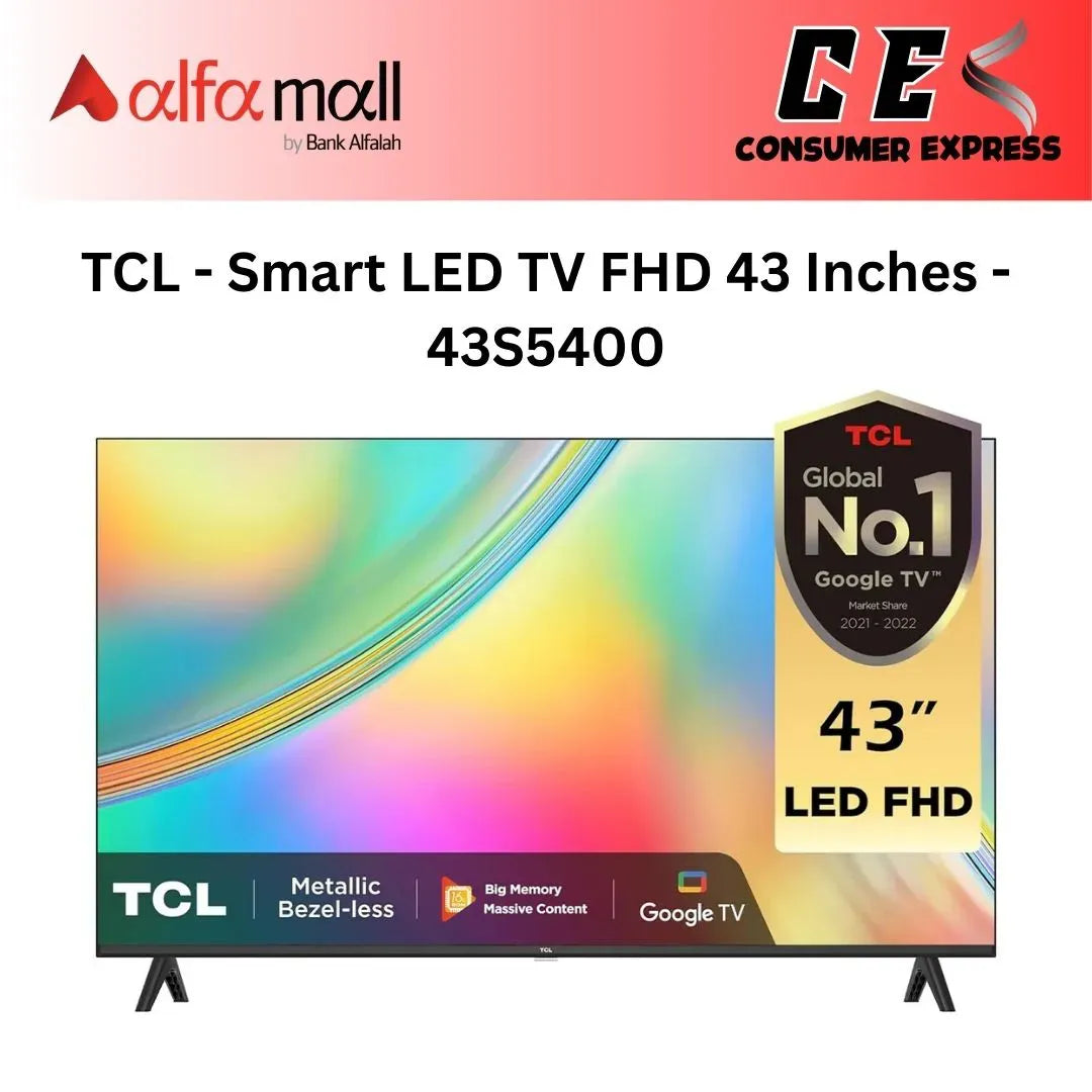 TCL Smart LED TV FHD 43 Inches 43S5400