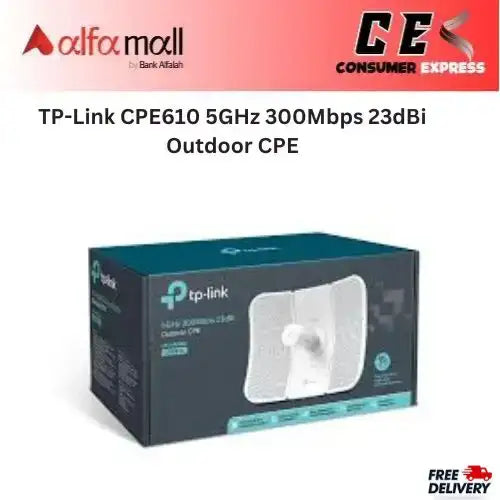 TP-Link CPE610 5GHz 300Mbps 23dBi Outdoor CPE
