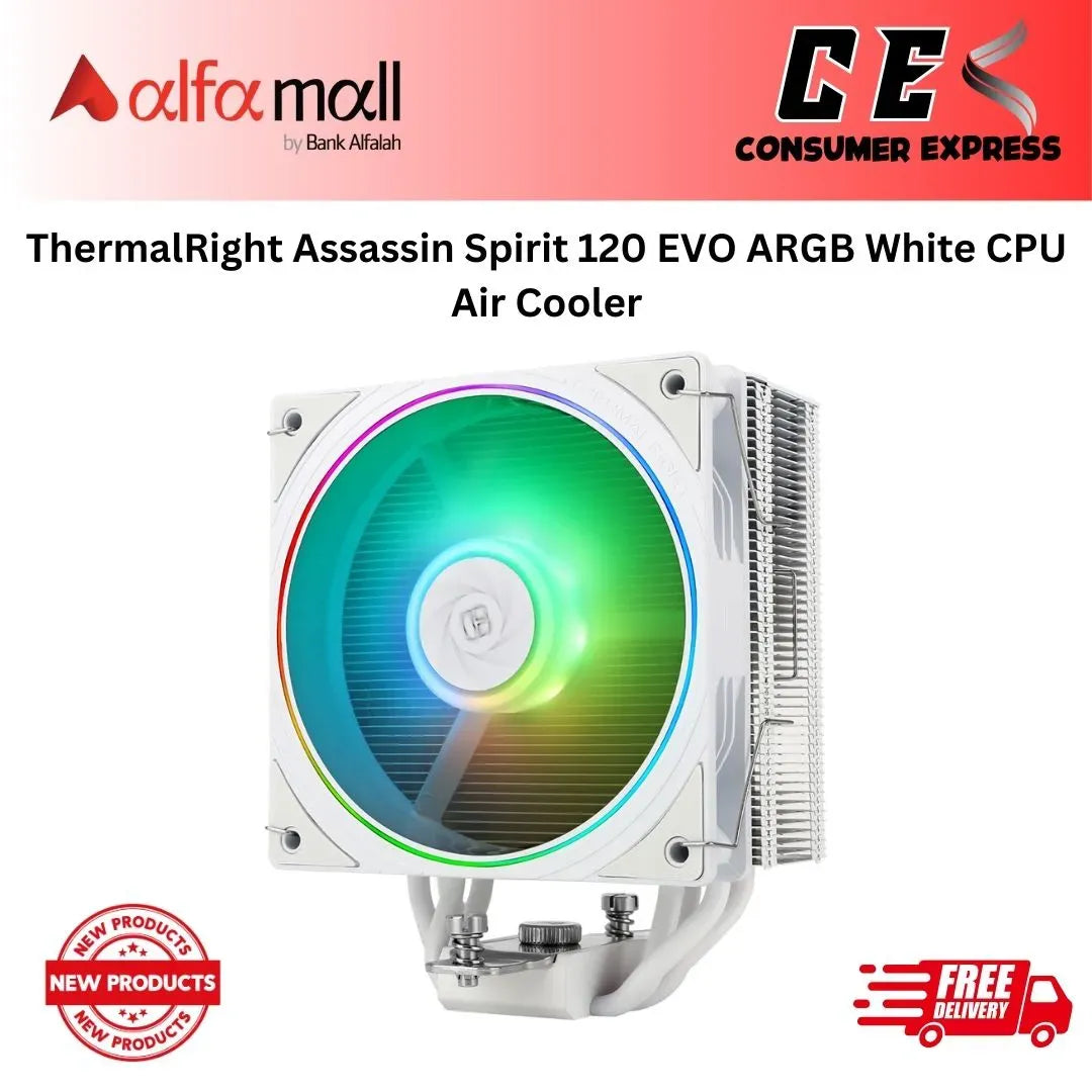 Thermalright Assassin Spirit 120 EVO WHITE ARGB CPU Air Cooler