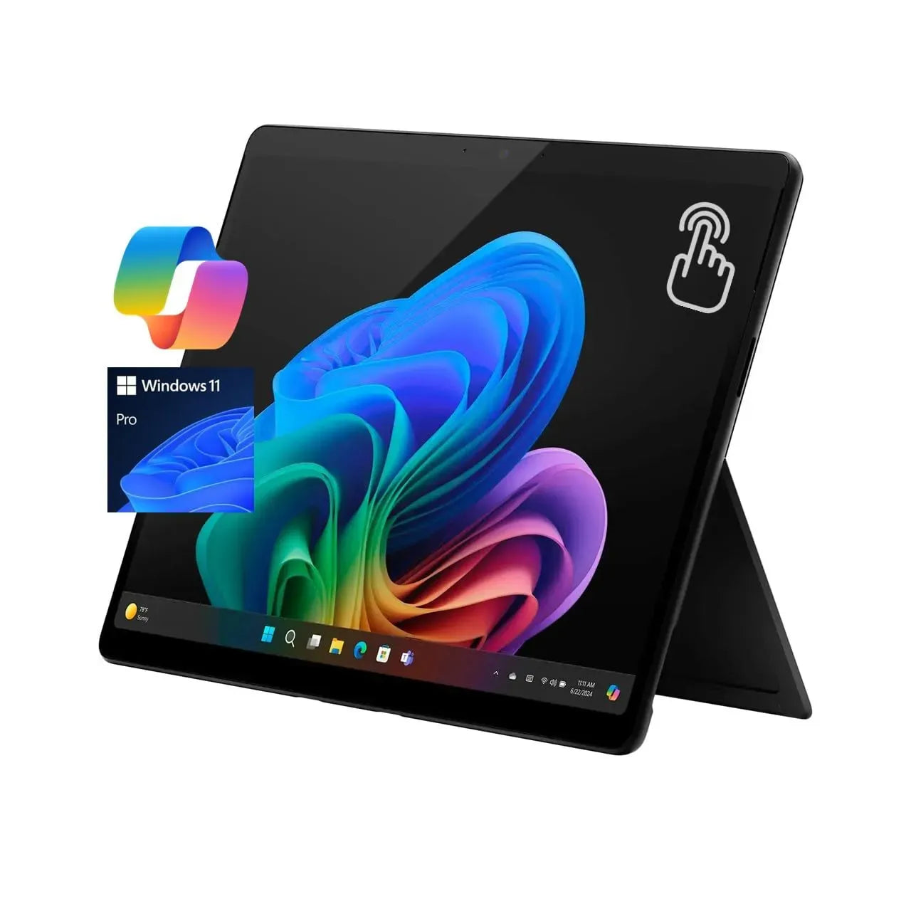 Microsoft Surface Pro 2in1 Laptop, Windows 11 Copilot+ PC, 12" Touchscreen Display, Snapdrag X Plus (8 Core), 16GB RAM, 512GB Storage, Ocean, Brand New