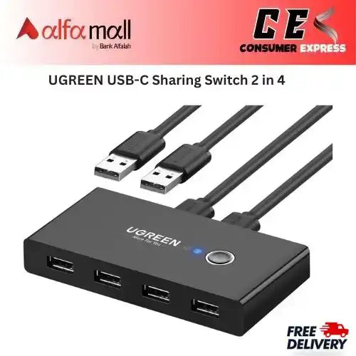 UGREEN USBC Sharing Switch 2 in 4 Out €“ 25098