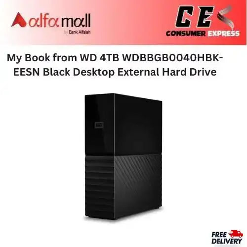 My Book from WD 4TB WDBBGB0040HBK-EESN Black Desktop External Hard Drive