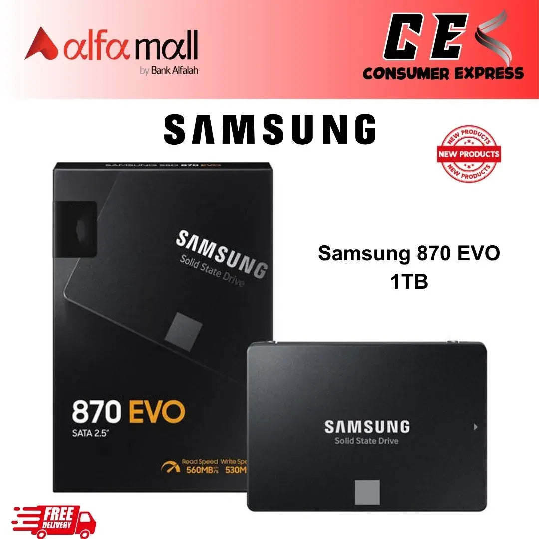 Samsung 870 EVO 1TB SSD SA 2.5" MZ77E1T0