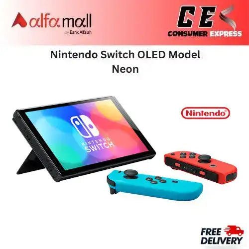 Nintendo Switch OLED Model Ne Blue/Ne Red Set 7inch OLED Screen Builtin Wired LAN port