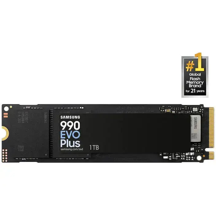Samsung 990 EVO Plus Gen4 NVMe SSD 1TB MZV9S1T0 7,250 MB/s