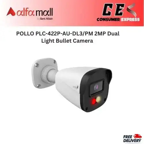 POLLO PLC422PAUDL3/PM 2MP Dual Light Bullet Camera