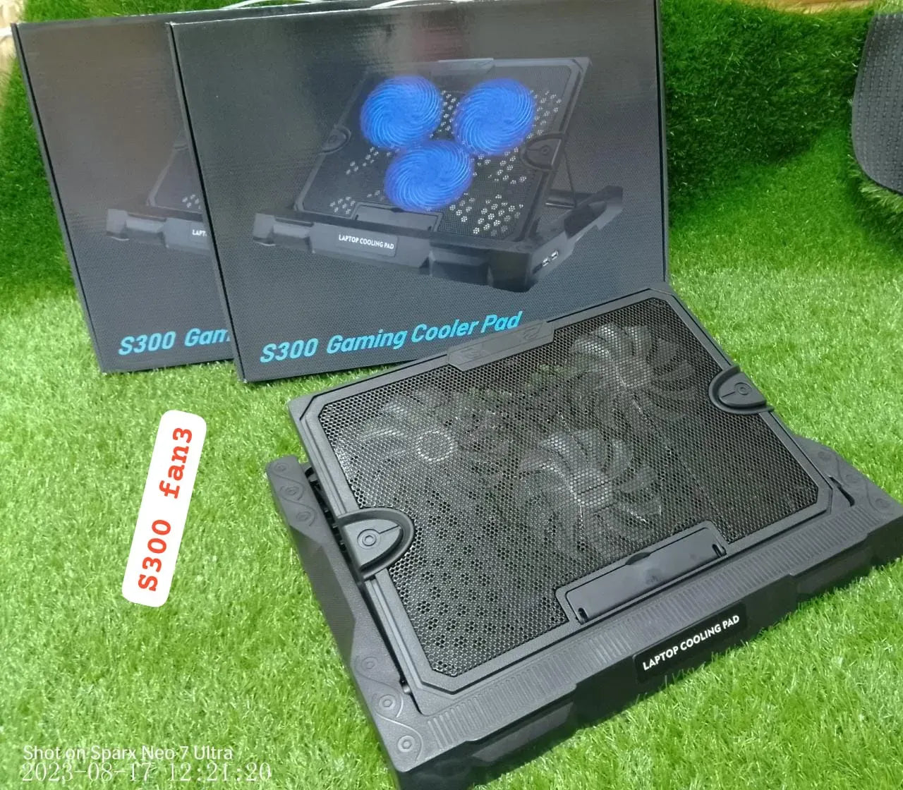 VTech S300 3 Fan Adjustable Wind Speed Desktop Laptop Cooling Pad for Gaming Laptop