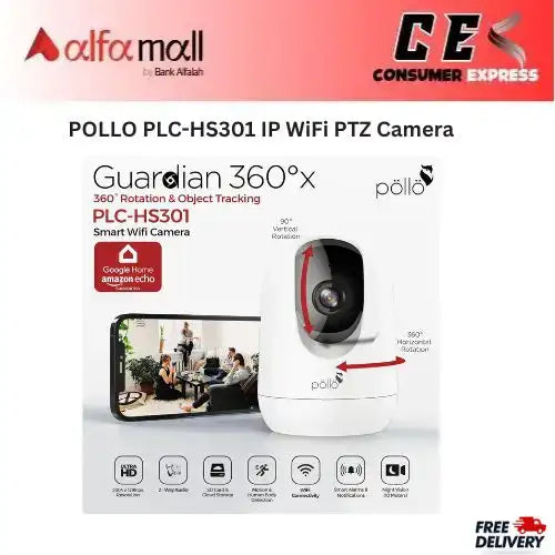 POLLO PLCHS301 IP WiFi PTZ Camera
