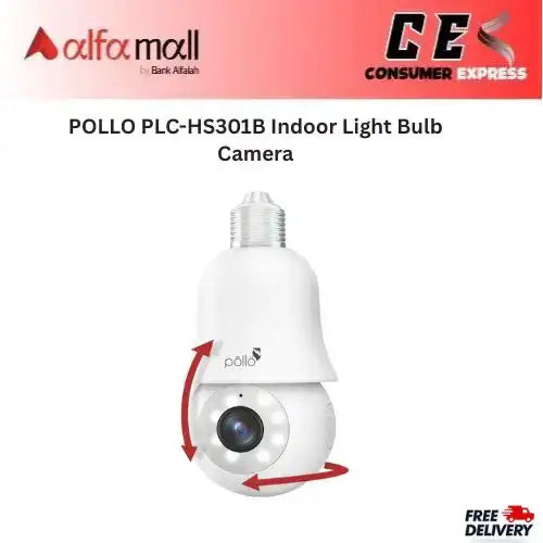 POLLO PLCHS301B Indoor Light Bulb Camera