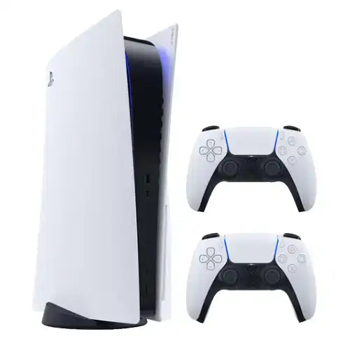 PlayStation 5 Slim Disc Console Bundle with Extra DualSense Controller White - (Installme