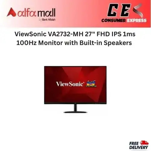 ViewSic VA2732MH 27" FHD IPS 1ms 100Hz Mitor with Builtin Speakers