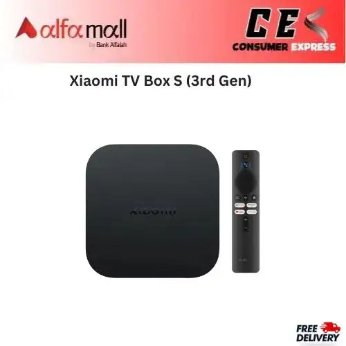 Xiaomi TV Box S (3rd Gen) 4K UHD Dolby Vision, Dolby Atmos DTS:X, Wi-Fi 6, Google TV