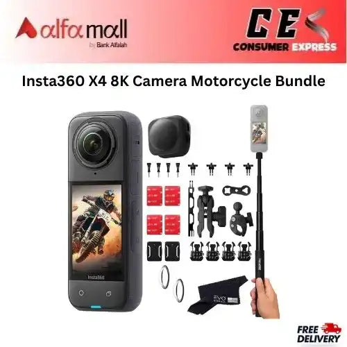 a360 X4 8K Camera Motorcycle Bundle