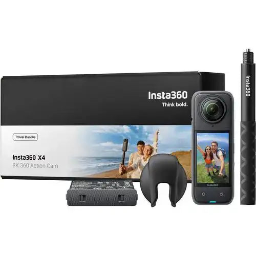 Insta360 X4 Travel Bundle 8K Waterproof 360 Action Camera (Bundle)