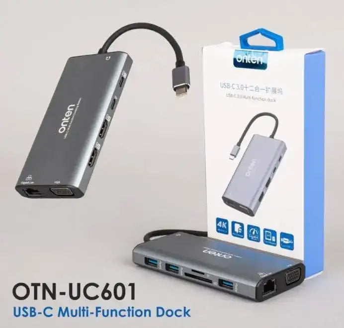 Onten OTNUC601 12in1 USBC 3.0 Dual Hdmi Multi Functi Dock