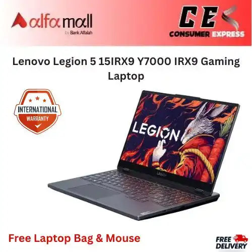 Lenovo Legion 5 15IRX9 Y7000 IRX9 Gaming Laptop | Intel Core i7-13650HX - 24GB DDR5 Memory - 512GB SSD - NVIDIA GeForce RTX 4060 8GB - 15.6" FHD 144Hz G-Sync IPS - Storm Grey