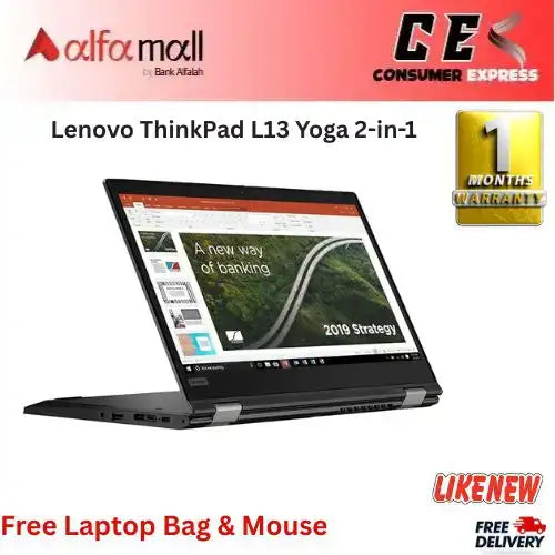 Lenovo ThinkPad L13 Yoga 2in1 Laptop Corei511th Gen 8GB RAM 512GB SSD Touchscreen 13.3€³ Display (Like New) Free Bag & Mouse