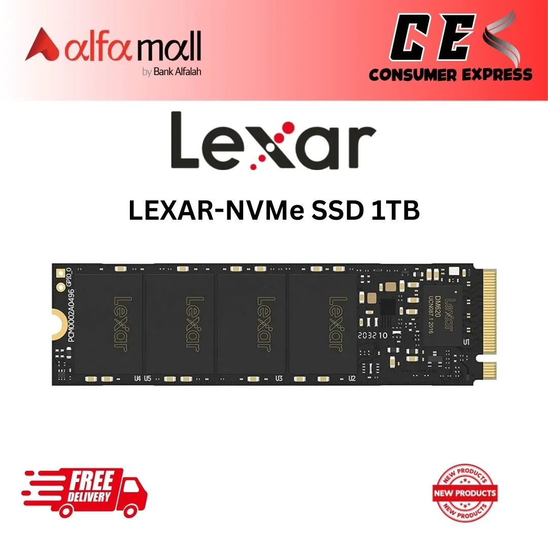 Lexar NM620 M.2 2280 NVMe SSD 1TB PCle Gen 3x4 LNM620X001TRNNNG