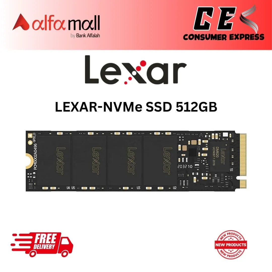 Lexar NM620 M.2 2280 NVMe SSD 512GB PCle Gen 3x4 LNM620X512G