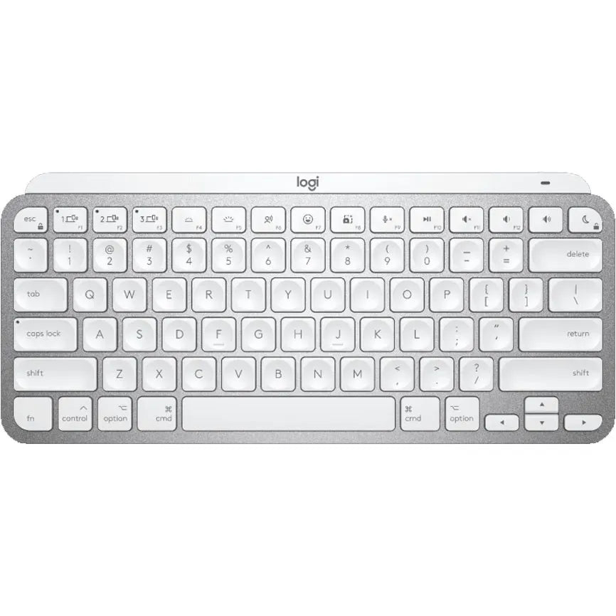 Logitech MX Keys Mini for Mac (Pale Gray) Compact Wireless Keyboard