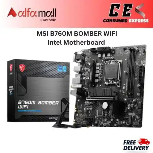 MSI B760M PROJECT ZERO Intel Motherboard, LGA 1700 Socket, DDR5, WiFi 6E