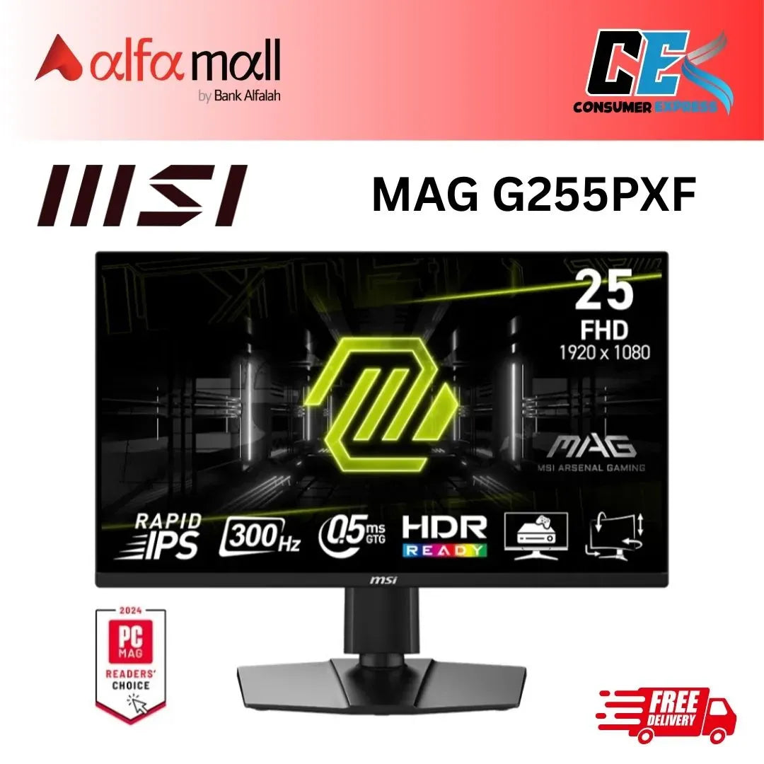 MSI MAG G255PXF 24.5inch FHD 300Hz IPS Gaming Mitor