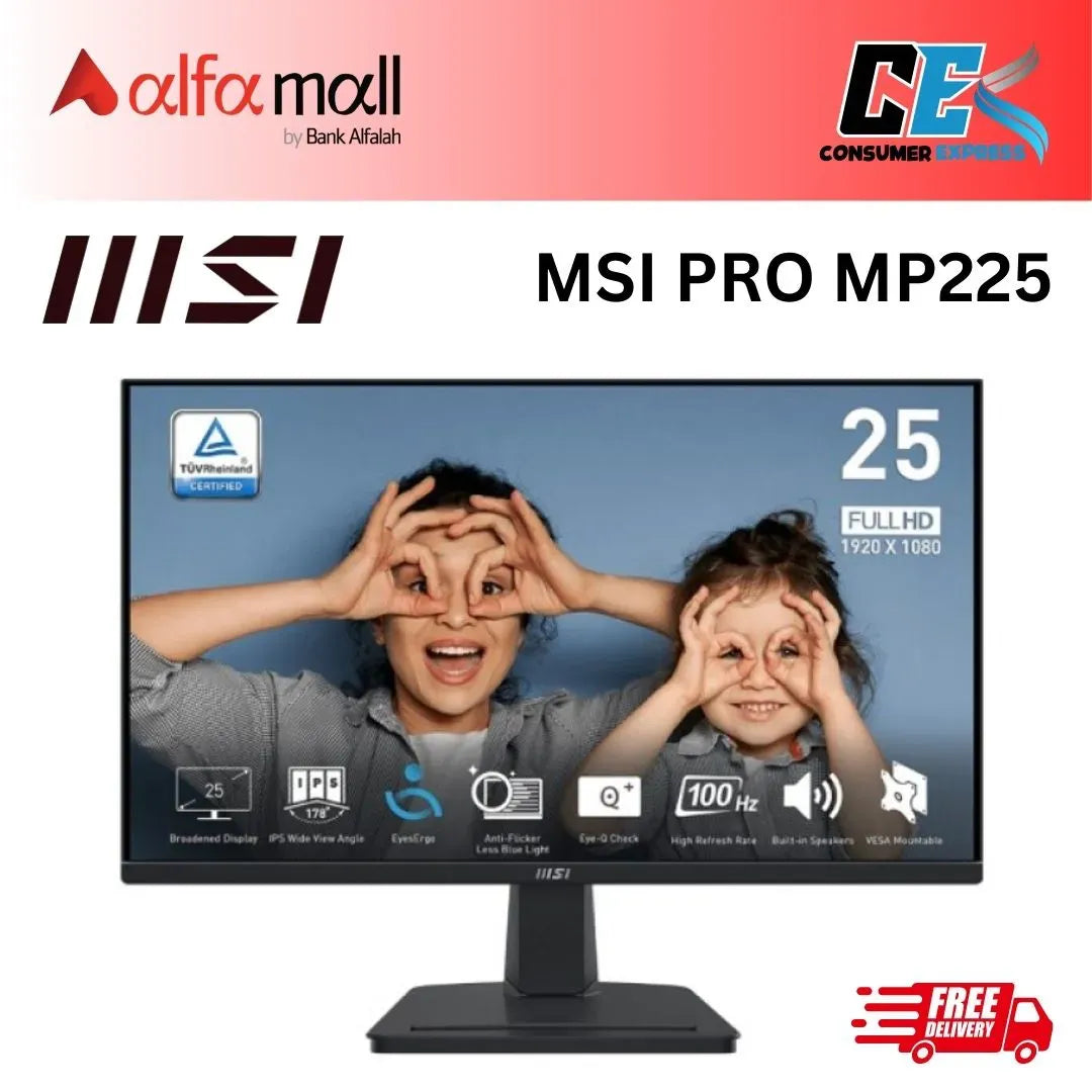 MSI PRO MP225 21.5 Inch 100Hz IPS FHD Mitor