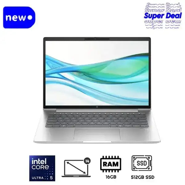 HP ProBook 440 G11 Core Ultra 5125U 16GB Ram 512GB NVMe SSD 14 Inch WUXGA 1200p IPS AG 300nits Pike Silver Color (Brand New, 1 Year Internial Warranty)