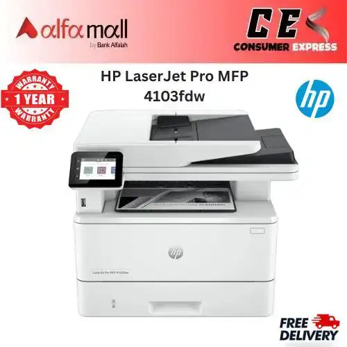 HP LaserJet Pro MFP 4103fdw Printer (Brand New, 1 Year Warranty)