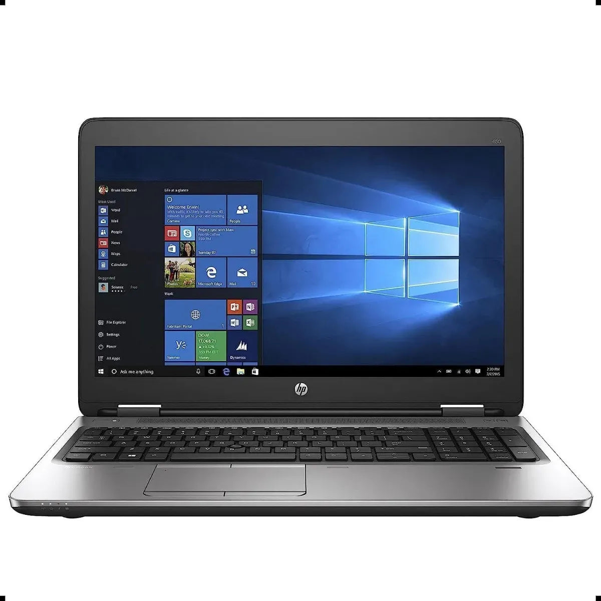 HP ProBook 650 G2 Business Laptop, 15.6in Wide Screen Notebook, Intel Core i5 6200 up to 3.0GHz, 8GB RAM, 256GB SSD, WiFi, Win10 Pro (Refurbished)