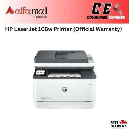 HP LaserJet 108w Printer (Official Warranty)