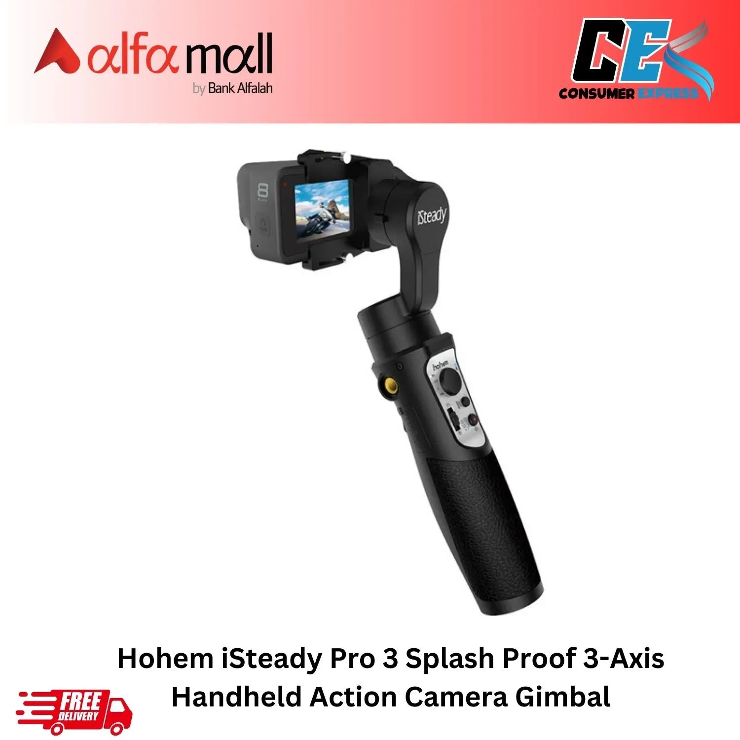 Hohem iSteady Pro 3 SplashProof 3Axis Handheld Acti Camera Gimbal
