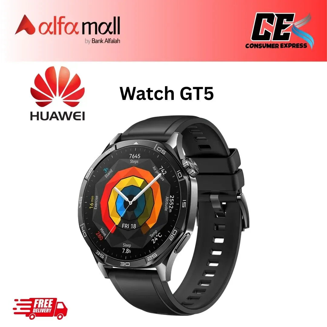 Huawei Wch GT5 46mm with 1.43" Amoled Display & Upto 14 Days Btery