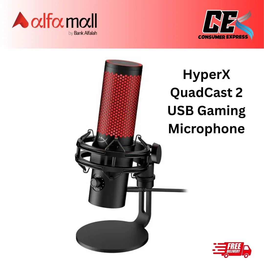 HyperX QuadCast 2 USB Gaming Microphe