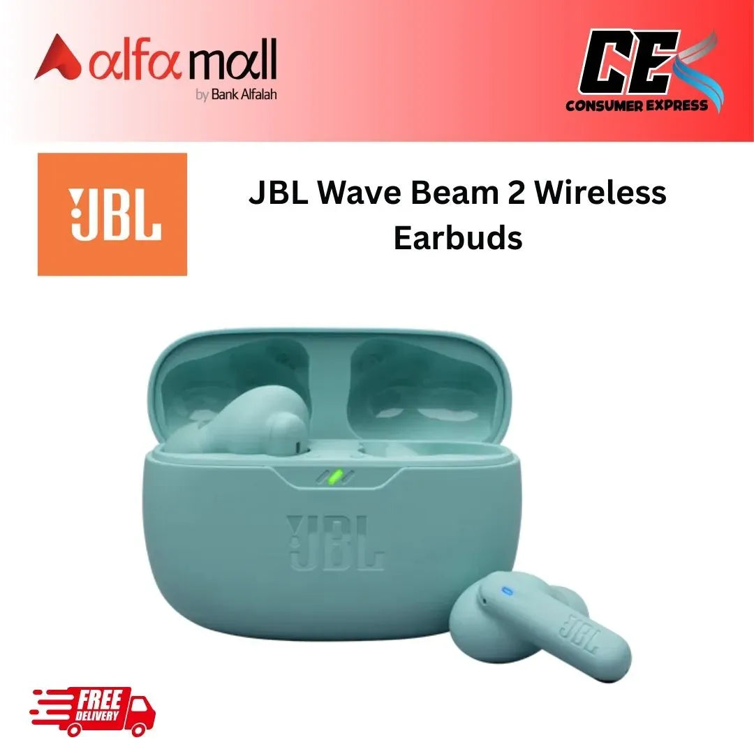 JBL Wave Beam 2 Wireless Noise Cancelling Bluetooth Earbuds with Upto 40 Hours Playtime