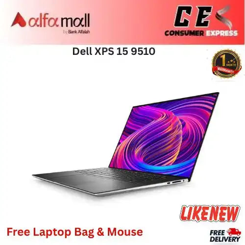 Dell XPS 15 9510 Core i7 7th Gen 16GB RAM 512GB SSD NVIDIA GeFoRoberto Cavallie GTX 1050 4GB Graphics Card Touch 4K 15.6 Inch Display (Like New) Free Bag & Mouse