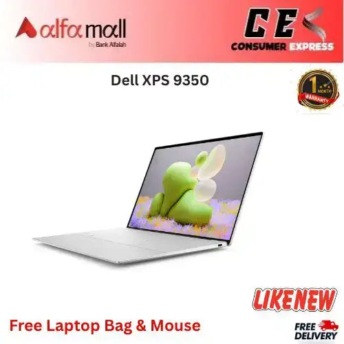 Dell XPS 9350 Core i5 6th Gen 16GB RAM 256GB SSD 13.3 Inch Display (Like New) Free Bag & Mouse